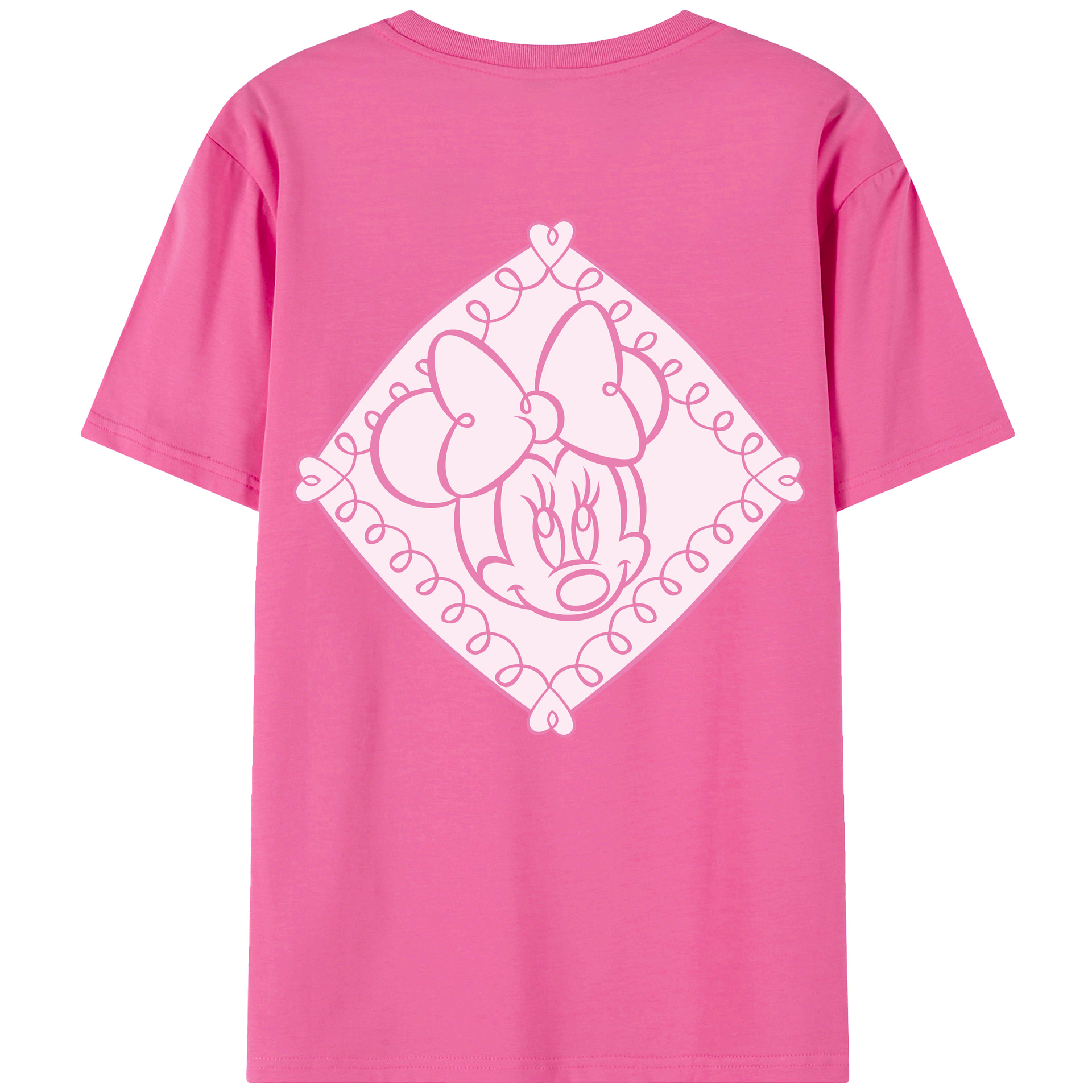 （画像用） ミッキーマウス Mickey Mouse レディース半袖Tシャツ(バックプリント)